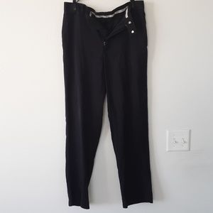 Perry Ellis Biz Pants - Dark Blue|Thin Gray Strips